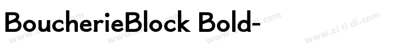 BoucherieBlock Bold字体转换